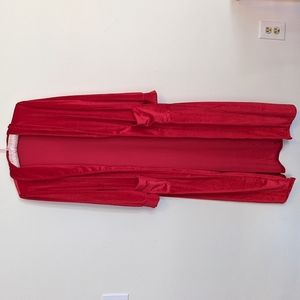 🌙🆕 Red Velvet Maxi Open Robe Handmaid's Tale NWOT